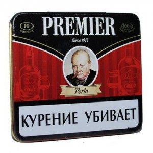 Сигариллы Premier Porto с мундштуком портсигар 10 шт.