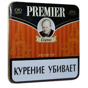 Сигариллы Premier Cognac портсигар 10 шт.