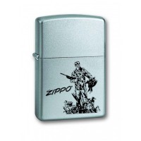 Зажигалка Zippo 205 Duck Hunting Satin Chrome