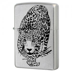 Зажигалка Zippo 205 Leopard Satin Chrome