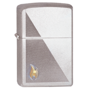 Зажигалка Zippo 205 Zippo Flame Satin Chrome