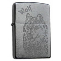 Зажигалка Zippo 200 Wolf Brushed Chrome